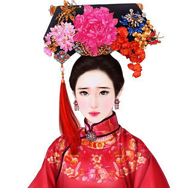清朝女子立绘