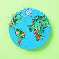 Planet Earth | Paper art : Paper art Earth