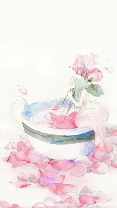 「卡通手机壁纸。少女原宿。插画设计。高清动漫。日系韩系。背景锁屏。搞怪欧美。平铺素材。」❤️