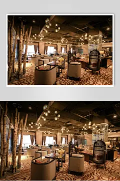 个性时尚餐饮艺术商业餐厅摄影图片