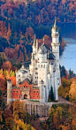 Neuschwanstein Castle in Autumn