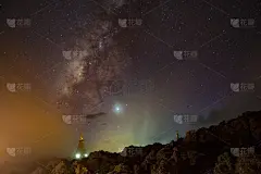 泰国,天空,地形,星星,自然美,银河系,清迈省,山,深的
