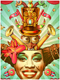 Cape Town Carnival 2014 : We worked with Cape Town Carnival to illustrate a poster for their 2014 event themed 'Imagine'. The Carnival is an annual celebration of African culture & heritage held in the Mother City. We also created illustrations for th