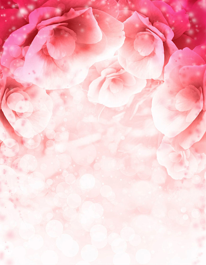 梦幻粉色鲜花背景图片
