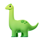 恐龙 3D多彩卡通动物形象图标 Sauropod_2k