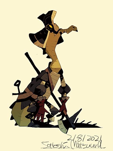Crocodile knight, Sa...