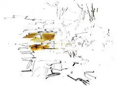 景观手绘｜马克笔景观手绘技巧_画面 : 小景表现步骤图：这是一组经典的组合表现图，乔木、灌木、草本、植被的表现，全部融入到画面中来了。 2.“石分三面”是画石头的基本方法， 在上色时注意把山石的体块感表现出来，通过植物完善画面…