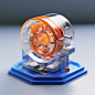 jiaowohaizhu_Motor_icon_slightly_open_3d_icon_ui_ux_Orange_and__89af441c-0a9c-40de-ad62-77384398955b