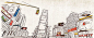 手绘画,插画,线条画,红绿灯,街景,高楼大厦,商场,海报banner,卡通,童趣,手绘图库,png图片,,图片素材,背景素材,3555789北坤人素材@北坤人素材