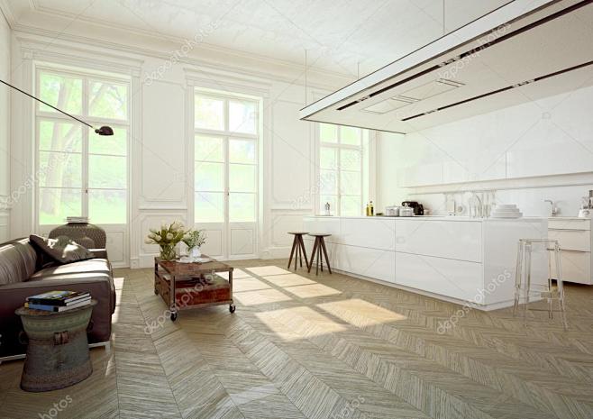 Luxurious kitchen wi...