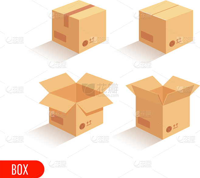 纸盒,盒子,事件,多样,模板,小的,板条...