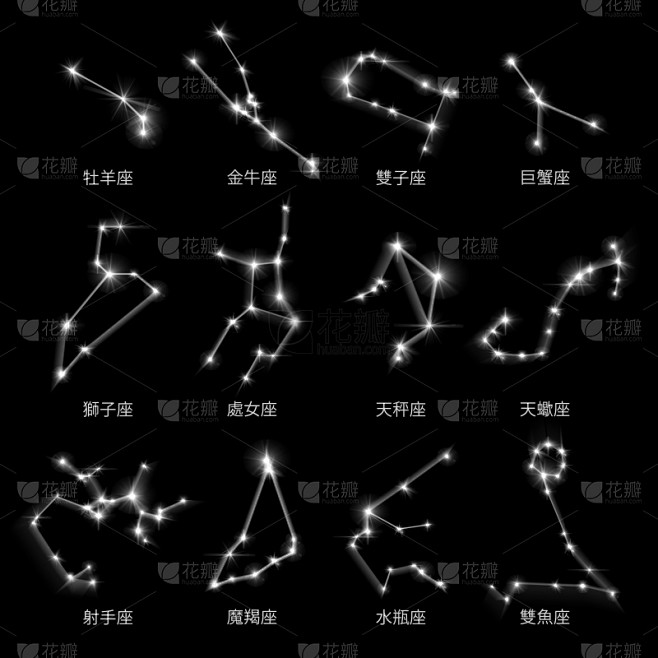 中国,白色,室女座,双子座,蝎子,数字1...