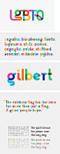 为纪念Gilbert Baker而推出的免费字体：Gilbert Typeface – 设计小咖