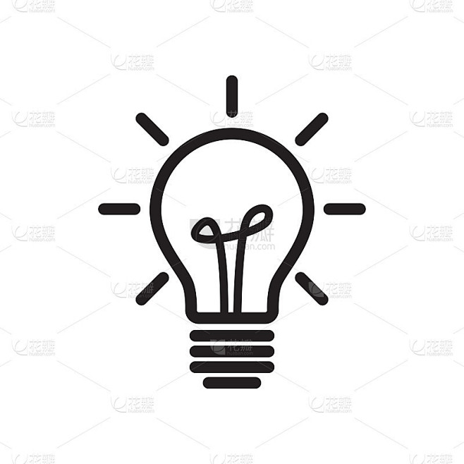 灯泡图标logo插图