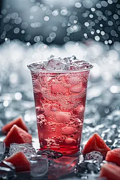 盛夏冷饮冰爽西瓜汁