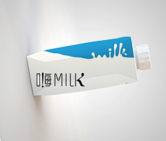 越小野采集到蒙牛嗨milk美学彩绘原创设计 