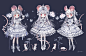 #オリジナル アルビノねずみ - 城咲ロンドン的插画