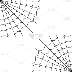 蜘蛛网,白色背景,绘画插图,恐怖,被抛弃的,风险,部分,怪异