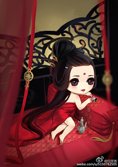 好孩子乖乖！采集到素材√小说封面√Q版【古代】