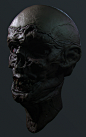 Zombie head