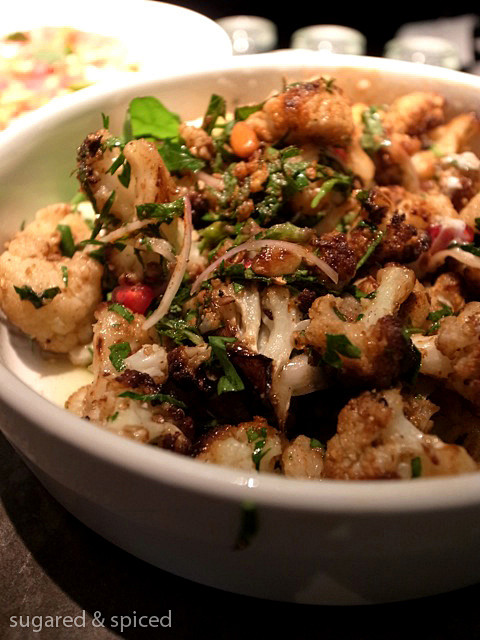 “Spiced cauliflower ...