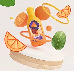 商业插画分享 | 果汁包装设计 |Just juice