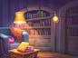 Homescapes background, Marya Yartseva : Grind background illustration for Homescapes game
