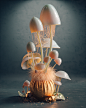 3D octane Render pastel soft colormood Nature inspiration creative