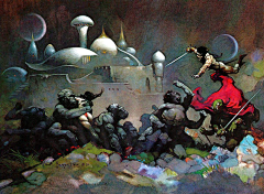 阿依无碍哦采集到frazetta