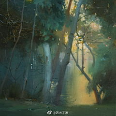山歌儿采集到油画（风景）
