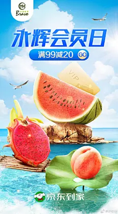 #平面设计# 京东到家开屏海报设计 ​​​​