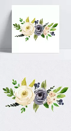创意婚礼贺卡透明手绘鲜花素材|背景素材,创意,贺卡,婚礼,抠图专用,设计素材,手绘,鲜花,装饰