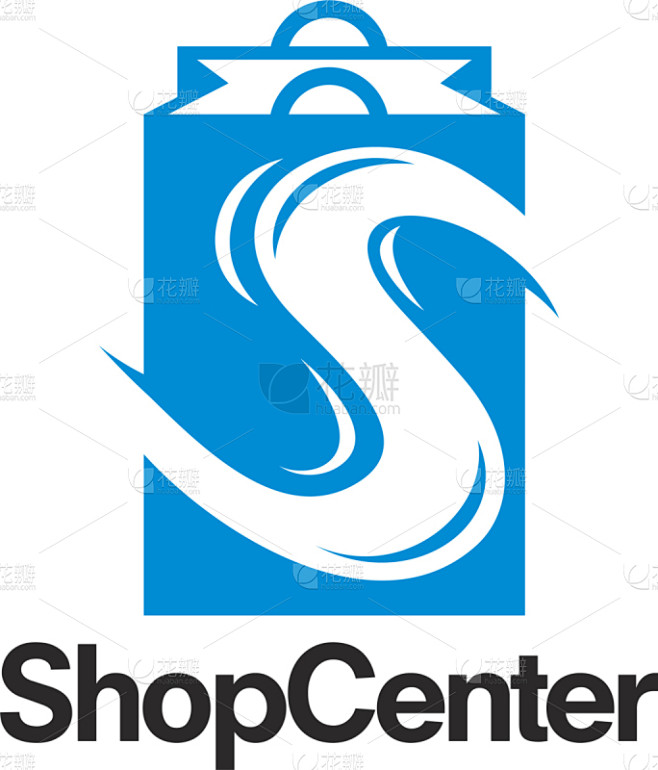 shop center logo s initial online shop logo