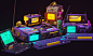 Behance 上的 Retro Cyberdecks