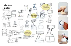 电动，喷雾器，中国设计师，yilei cai，无印良品， 工业设计，产品设计，普象网