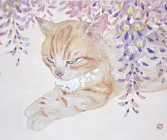 慵懶溫和！日本插畫師久野悠Haruka KUNO筆下的貓咪(2) - 设计之家