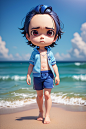 full_body__chibi__animated__masterpiece_best_quality_a_boy_at_sunshine_beach__blue_sportswear_suit__five_head_height__solo__4k__pixar_style_1_4___3d___face_close_up_1_2___horizon_2939050986_1_of_4