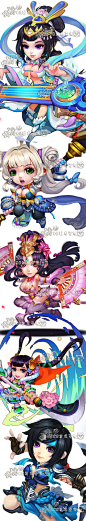 018 游戏美术资源 原画素材 中式Q版萌可爱主角PSD 人物设定-淘宝网