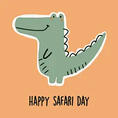 矢量图 eps 定位 文字 图文结合 艺术效果 卡通 动物 鳄鱼 日韩风格 家居服 内衣 婴童风-POP服装趋势网