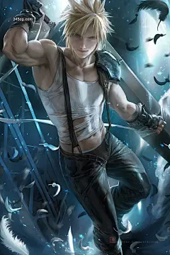 sakimichan高清4k手机电脑壁纸 日韩动漫CG游戏原画酷男图集-345cg.com