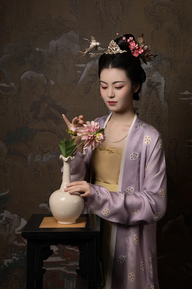 【装束复原小组设计】桑缬·绮梦 北宋风丝绸印花衫子（尾款）-淘宝网-花瓣网