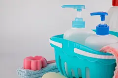 消毒清洁洗护清洁洗浴洗护用品摄影图