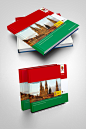 旅游国外风格画册封套设计
