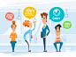 People in a metro students infographics illustrator illustration designer design character style flat metro people business