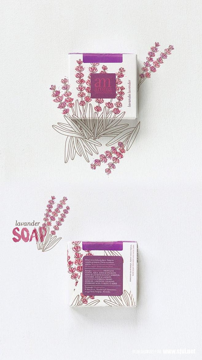 肥皂包装设计/植物插画/植物包装设计/香...