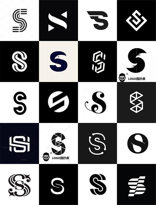 灵感采集⭐300个字母 S元素图形logo设计分享