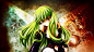 Anime 1920x1080 Code Geass anime anime girls C.C. (Code Geass) green hair long hair yellow eyes looking at viewer