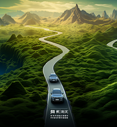 海鸥VV采集到AI绿荫环山公路