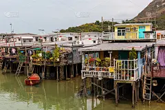 香港大屿山大澳的吊脚楼