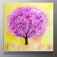纯手绘油画唯美植物花卉咖啡厅壁画装饰画送女朋友礼物藤心映画-淘宝网